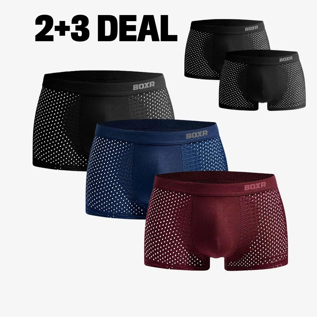 BOXERS EN BAMBOU ORIGINAL 2+3 OFFERTS