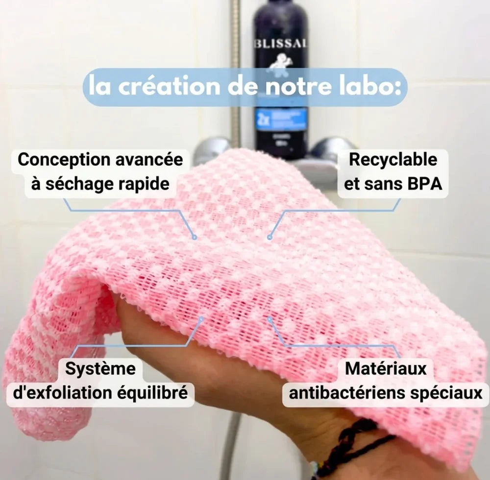 AVÉNA | Serviette de douche exfoliante
