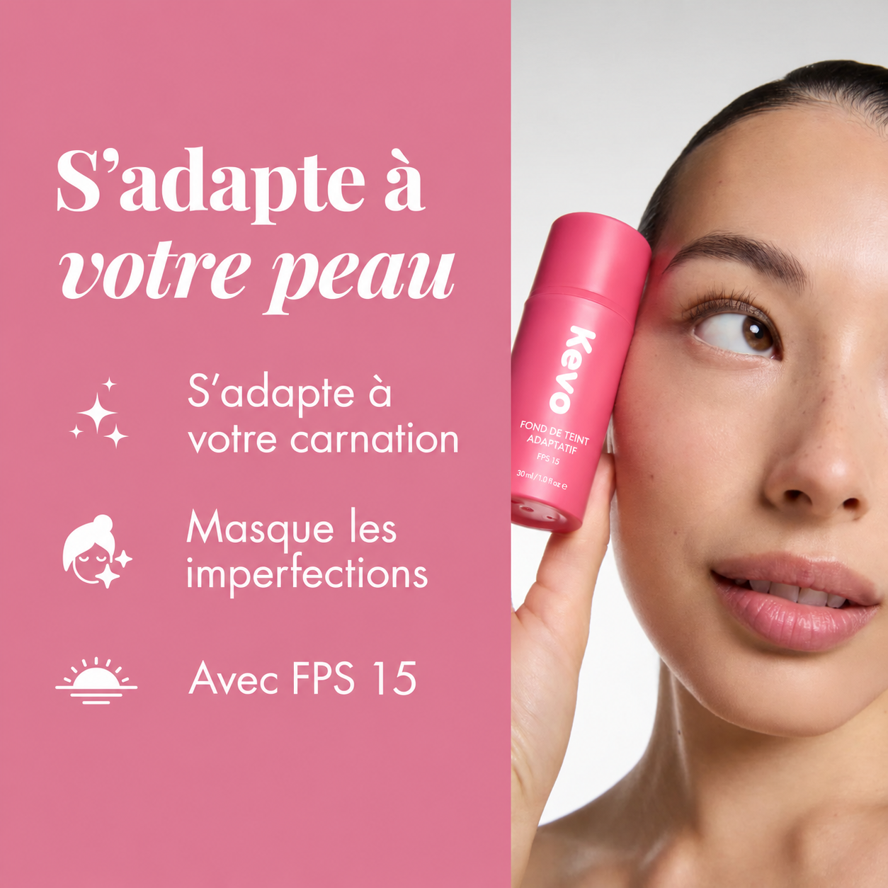 Fond de teint qui s’adapte à votre carnation