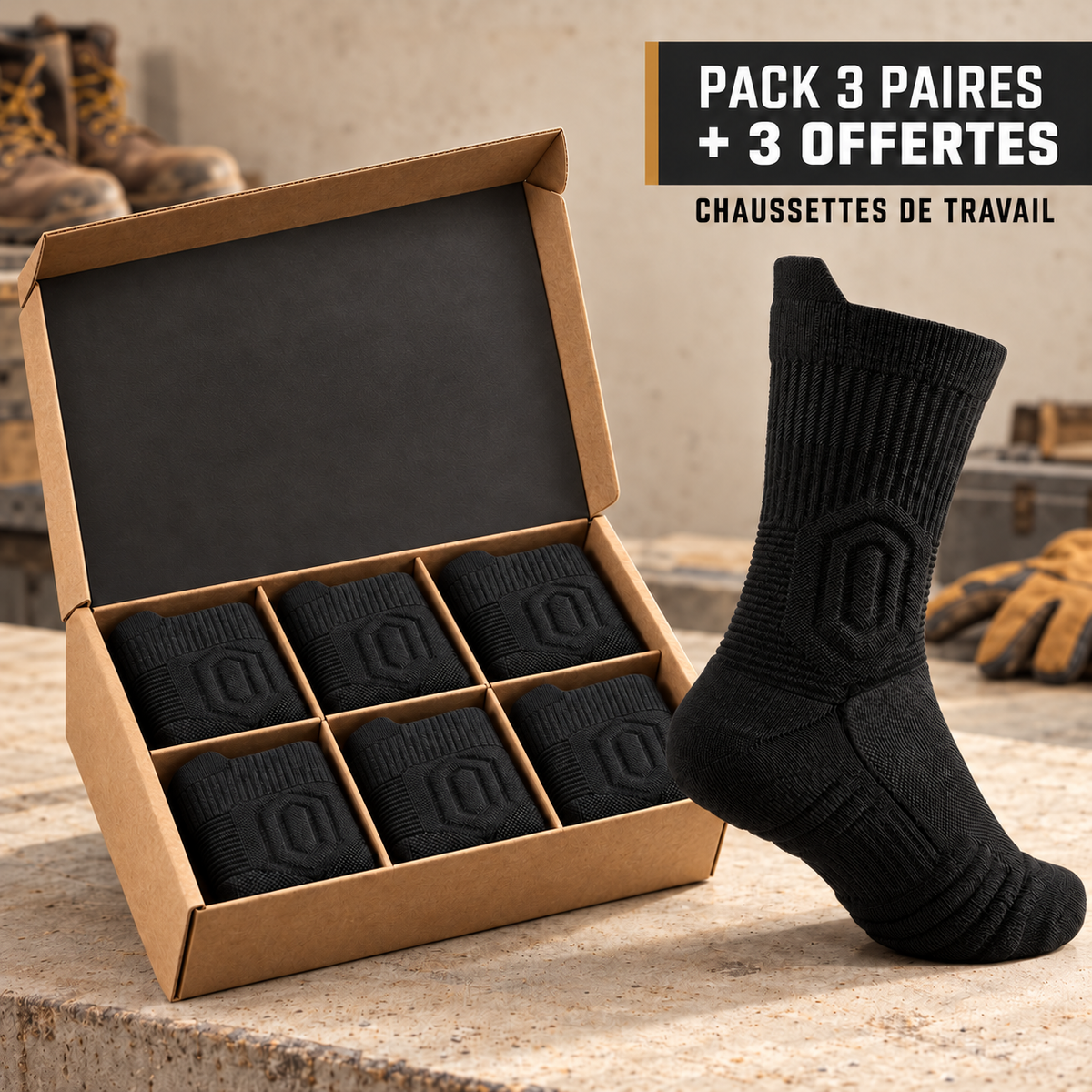 Chaussettes de travail GroundGuard™