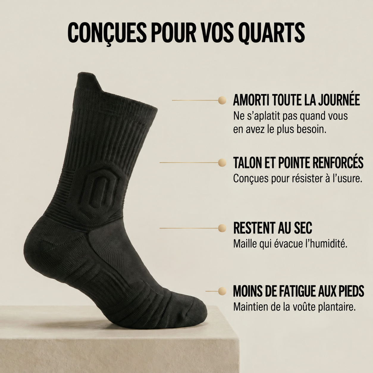 Chaussettes de travail GroundGuard™