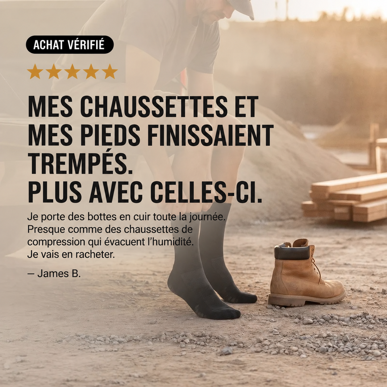 Chaussettes de travail GroundGuard™