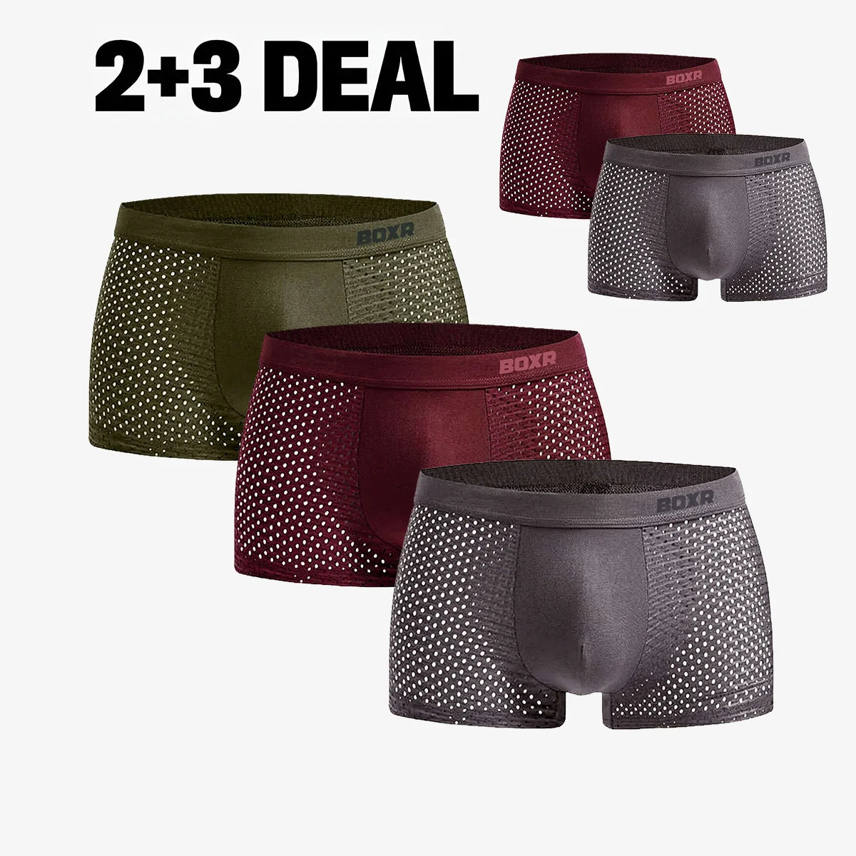 BOXERS EN BAMBOU ORIGINAL 2+3 OFFERTS
