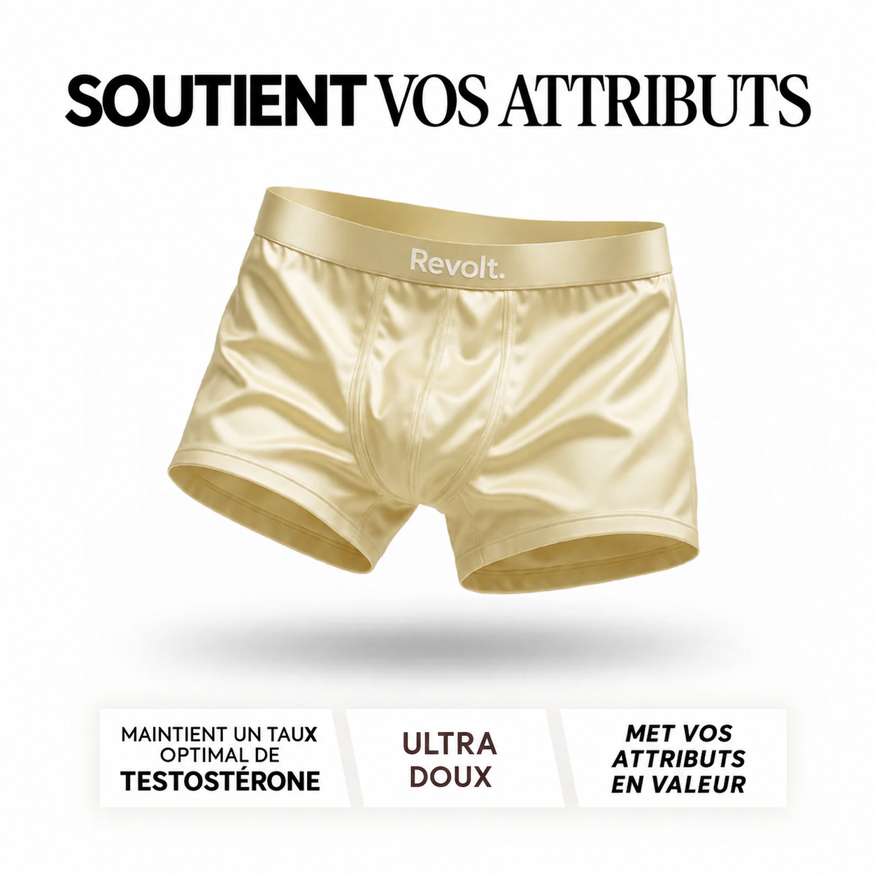 Boxers en soie Revolt | Confort haut de gamme, fabrication durable