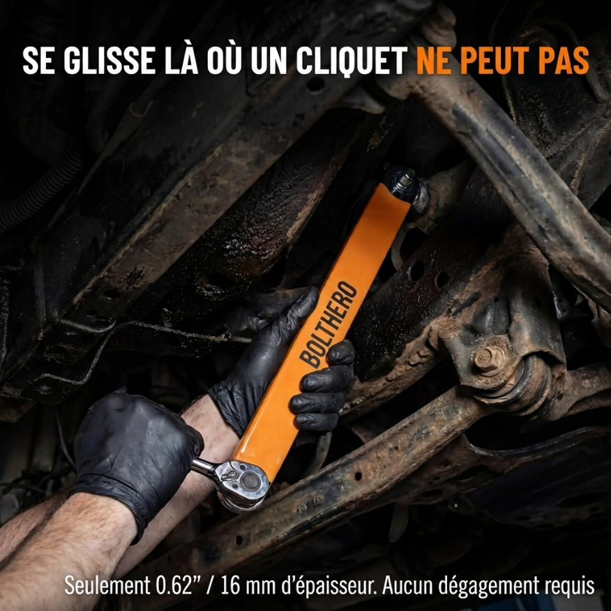 BOLTHERO® - Atteignez les boulons que votre cliquet ne peut pas atteindre