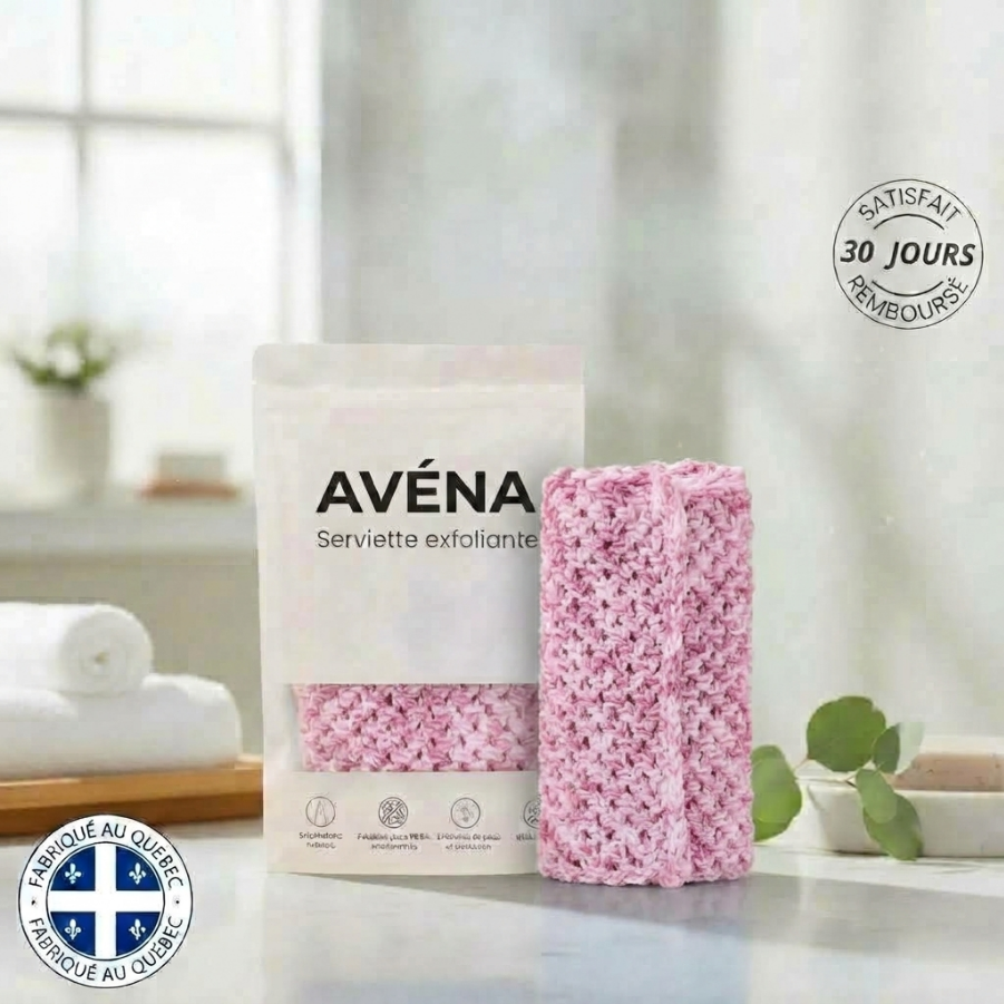 AVÉNA | Serviette de douche exfoliante