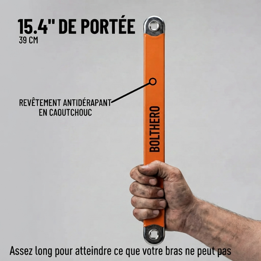 BOLTHERO® - Atteignez les boulons que votre cliquet ne peut pas atteindre