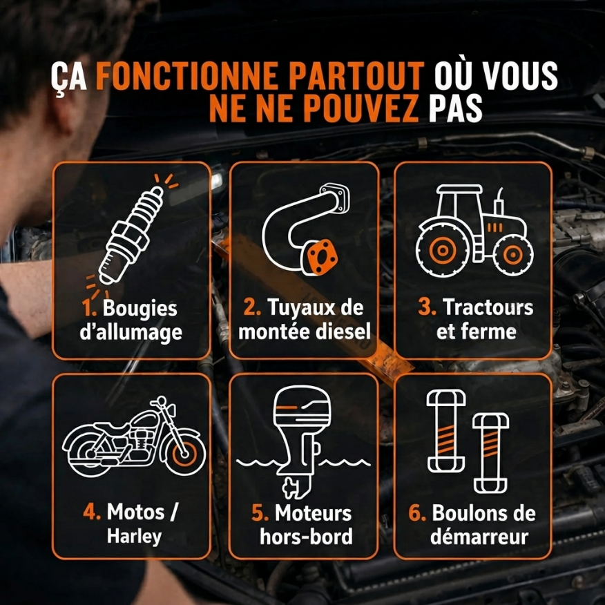 BOLTHERO® - Atteignez les boulons que votre cliquet ne peut pas atteindre