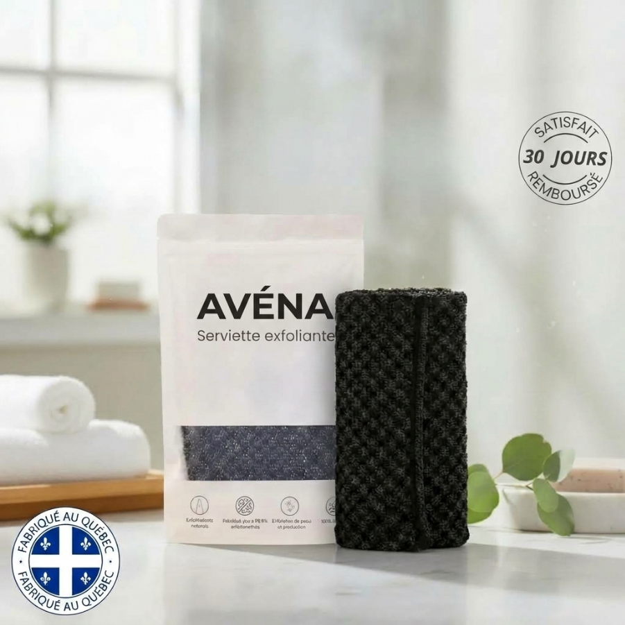 AVÉNA | Serviette de douche exfoliante